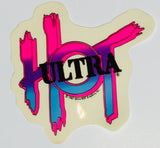Ultra Hot Sticker Logo Vintage 4 inch