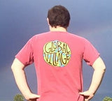 Global Village Wear Globe 100% Cotton Pocket Tee Back Print