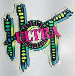 Ultra Hot Logo Decal Hot Dot/ Ocean Medium - 6 inch
