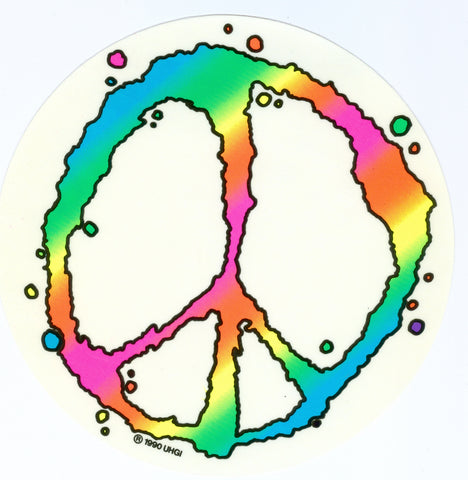 Peace Bubble Sticker 7"
