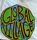 Global Village Wear Globe 100% Cotton Pocket Tee Back Print