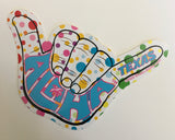 "Aloha Texas"  4 inch sticker