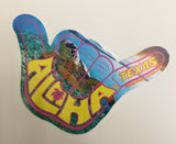 "Aloha Texas"  4 inch sticker