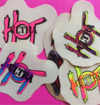 Ultra Hot Logo Decal Extra Small = 1 inch Six Pack